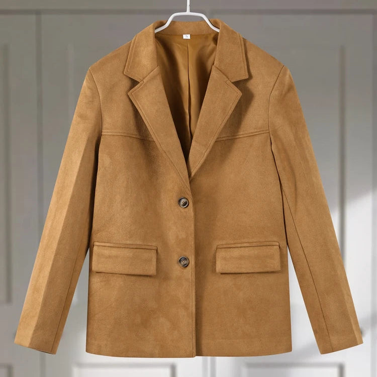 Blazer Feminino de Camurça Vintage