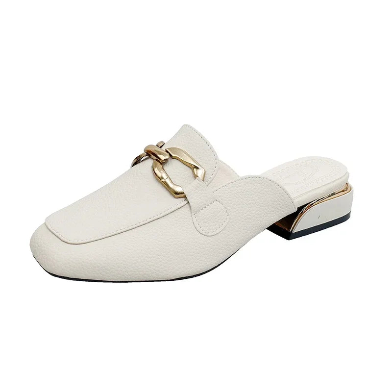 Mulas de pescador de bowknot redondo para mulheres, sapatos de pescador, chinelos de palha, moda verão, primavera, verão, 2022