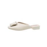 sapatos femininos de luxo sapatilha sapatos para mulheres Chinelos Verão das Mulheres com 2024 Nova Moda Praça Toe Flats Sandálias Sapatos Muller Primavera Flip Flops Slides Trabalho Ao Ar Livre Senhoras